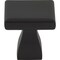 Elements 1" Overall Length Matte Black Square Hadly Cabinet Knob 449MB - alternate 2